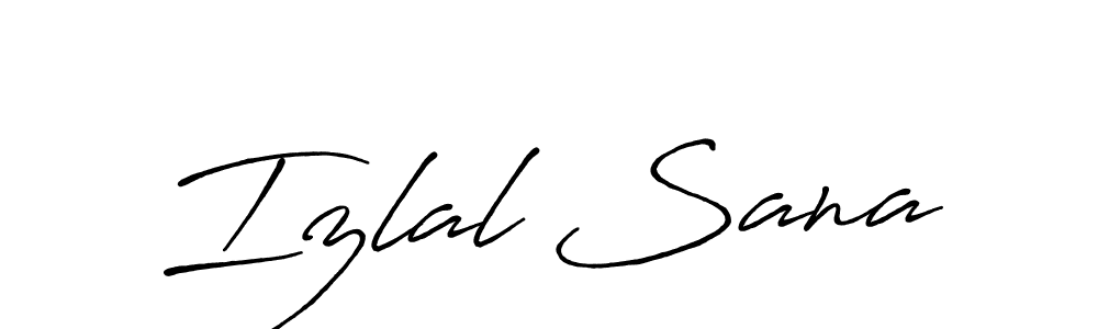 Make a beautiful signature design for name Izlal Sana. Use this online signature maker to create a handwritten signature for free. Izlal Sana signature style 7 images and pictures png