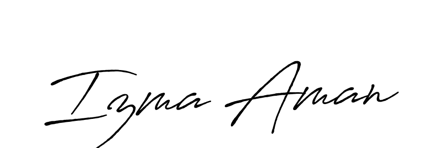 Make a short Izma Aman signature style. Manage your documents anywhere anytime using Antro_Vectra_Bolder. Create and add eSignatures, submit forms, share and send files easily. Izma Aman signature style 7 images and pictures png