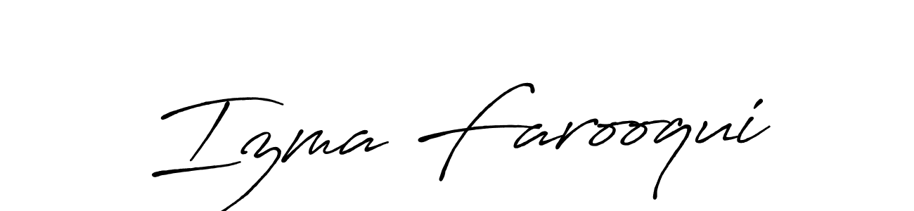 It looks lik you need a new signature style for name Izma Farooqui. Design unique handwritten (Antro_Vectra_Bolder) signature with our free signature maker in just a few clicks. Izma Farooqui signature style 7 images and pictures png