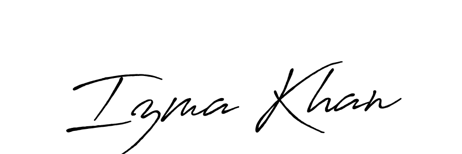 Once you've used our free online signature maker to create your best signature Antro_Vectra_Bolder style, it's time to enjoy all of the benefits that Izma Khan name signing documents. Izma Khan signature style 7 images and pictures png
