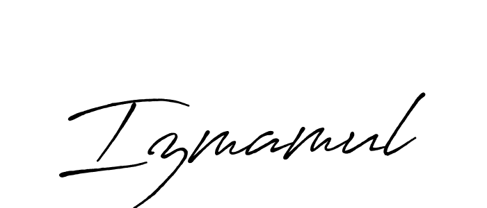 Also we have Izmamul name is the best signature style. Create professional handwritten signature collection using Antro_Vectra_Bolder autograph style. Izmamul signature style 7 images and pictures png