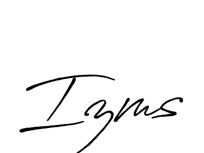 Similarly Antro_Vectra_Bolder is the best handwritten signature design. Signature creator online .You can use it as an online autograph creator for name Izms. Izms signature style 7 images and pictures png