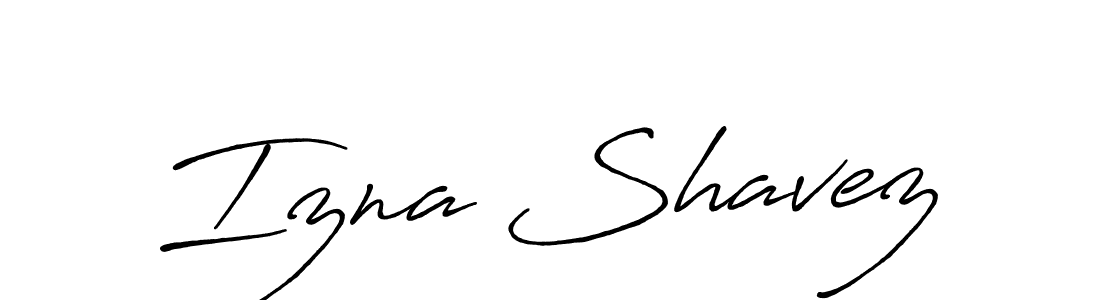 Izna Shavez stylish signature style. Best Handwritten Sign (Antro_Vectra_Bolder) for my name. Handwritten Signature Collection Ideas for my name Izna Shavez. Izna Shavez signature style 7 images and pictures png