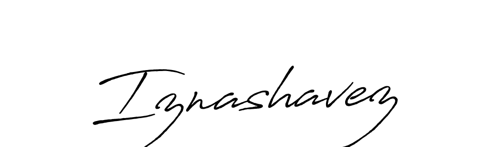 Make a beautiful signature design for name Iznashavez. With this signature (Antro_Vectra_Bolder) style, you can create a handwritten signature for free. Iznashavez signature style 7 images and pictures png