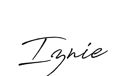 Here are the top 10 professional signature styles for the name Iznie. These are the best autograph styles you can use for your name. Iznie signature style 7 images and pictures png