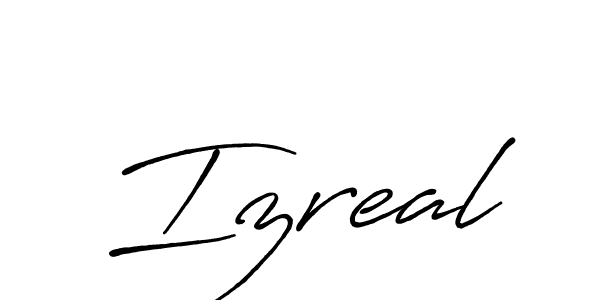 Also we have Izreal name is the best signature style. Create professional handwritten signature collection using Antro_Vectra_Bolder autograph style. Izreal signature style 7 images and pictures png