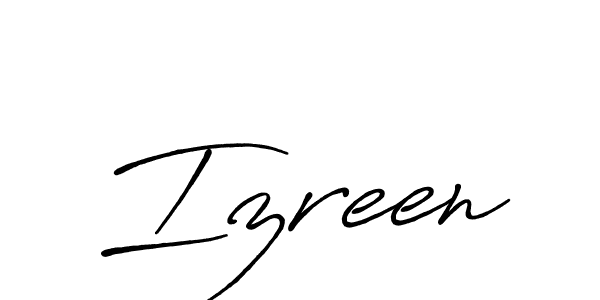 Also You can easily find your signature by using the search form. We will create Izreen name handwritten signature images for you free of cost using Antro_Vectra_Bolder sign style. Izreen signature style 7 images and pictures png