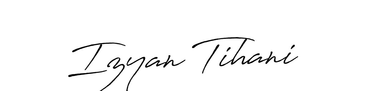 Make a beautiful signature design for name Izyan Tihani. Use this online signature maker to create a handwritten signature for free. Izyan Tihani signature style 7 images and pictures png