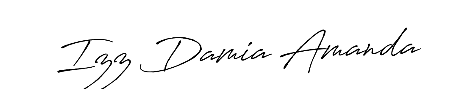 Make a beautiful signature design for name Izz Damia Amanda. Use this online signature maker to create a handwritten signature for free. Izz Damia Amanda signature style 7 images and pictures png