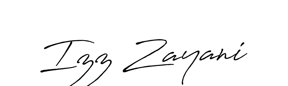 if you are searching for the best signature style for your name Izz Zayani. so please give up your signature search. here we have designed multiple signature styles  using Antro_Vectra_Bolder. Izz Zayani signature style 7 images and pictures png