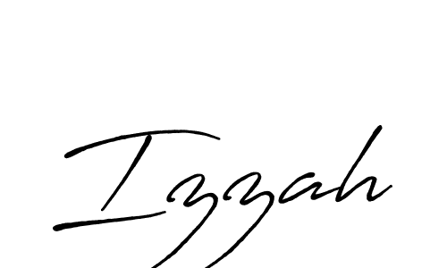 Also we have Izzah name is the best signature style. Create professional handwritten signature collection using Antro_Vectra_Bolder autograph style. Izzah signature style 7 images and pictures png