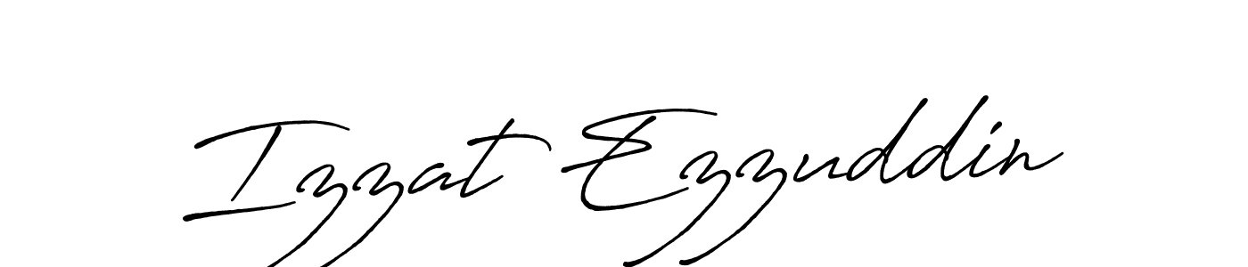 Also we have Izzat Ezzuddin name is the best signature style. Create professional handwritten signature collection using Antro_Vectra_Bolder autograph style. Izzat Ezzuddin signature style 7 images and pictures png
