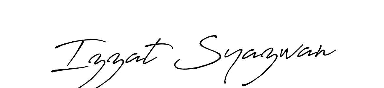 You can use this online signature creator to create a handwritten signature for the name Izzat Syazwan. This is the best online autograph maker. Izzat Syazwan signature style 7 images and pictures png