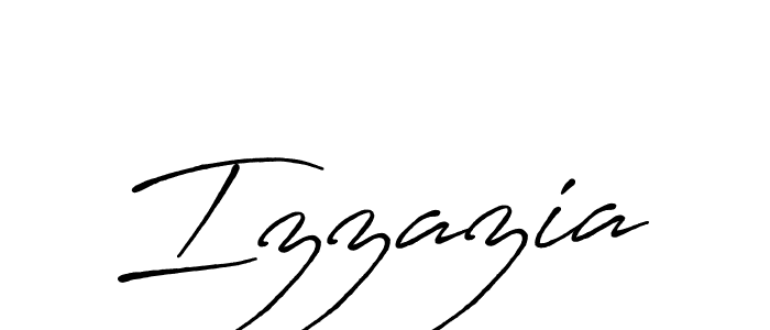 Also we have Izzazia name is the best signature style. Create professional handwritten signature collection using Antro_Vectra_Bolder autograph style. Izzazia signature style 7 images and pictures png