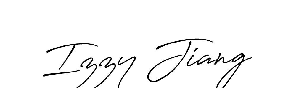 This is the best signature style for the Izzy Jiang name. Also you like these signature font (Antro_Vectra_Bolder). Mix name signature. Izzy Jiang signature style 7 images and pictures png