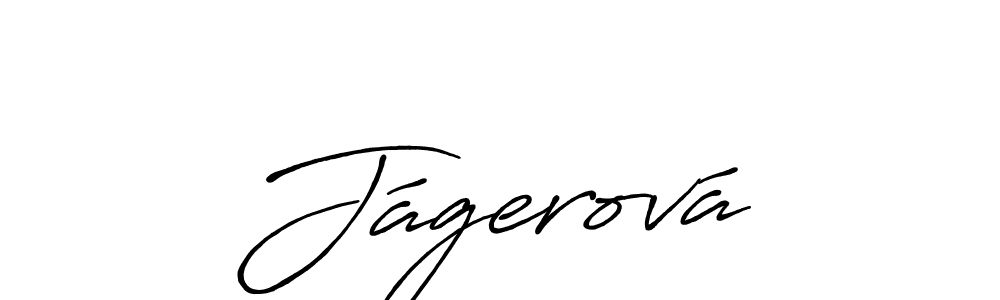 Design your own signature with our free online signature maker. With this signature software, you can create a handwritten (Antro_Vectra_Bolder) signature for name Jágerová. Jágerová signature style 7 images and pictures png