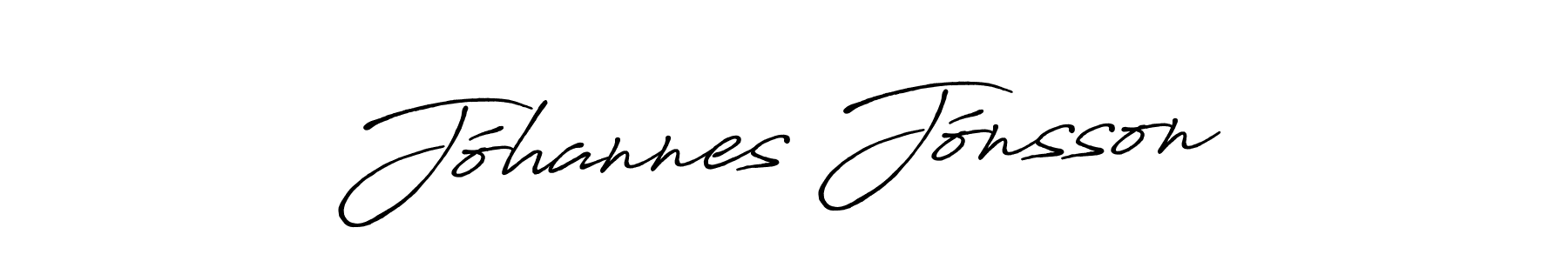 Also we have Jóhannes Jónsson name is the best signature style. Create professional handwritten signature collection using Antro_Vectra_Bolder autograph style. Jóhannes Jónsson signature style 7 images and pictures png