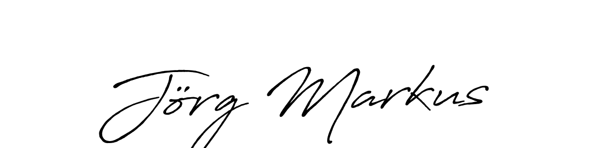 Jörg Markus stylish signature style. Best Handwritten Sign (Antro_Vectra_Bolder) for my name. Handwritten Signature Collection Ideas for my name Jörg Markus. Jörg Markus signature style 7 images and pictures png