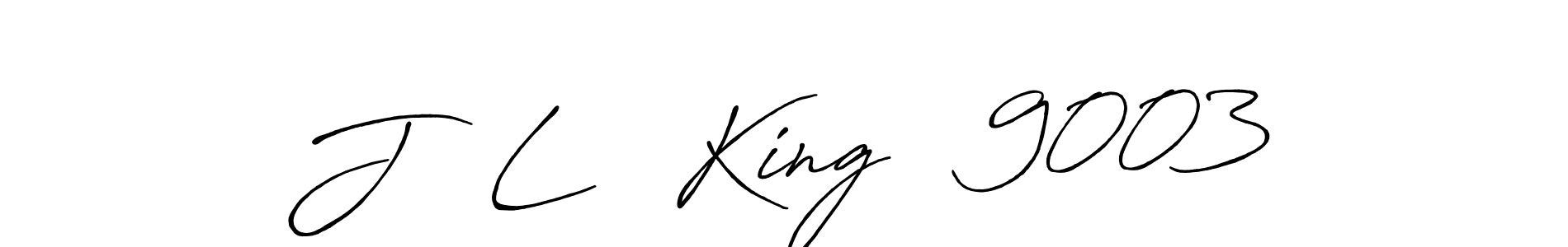 Create a beautiful signature design for name J   L   King   9003. With this signature (Antro_Vectra_Bolder) fonts, you can make a handwritten signature for free. J   L   King   9003 signature style 7 images and pictures png