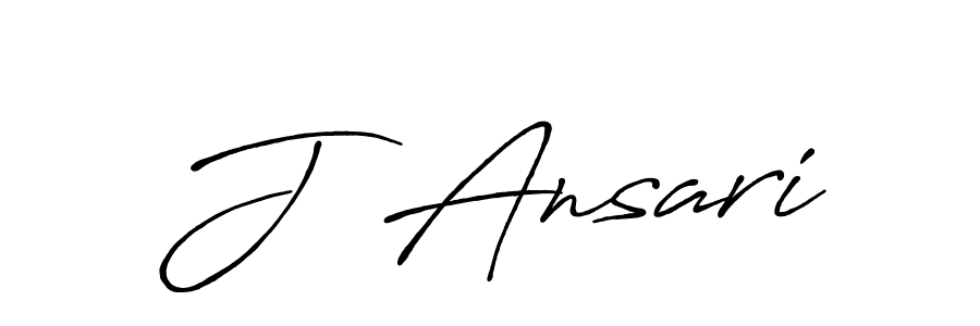 How to make J  Ansari signature? Antro_Vectra_Bolder is a professional autograph style. Create handwritten signature for J  Ansari name. J  Ansari signature style 7 images and pictures png