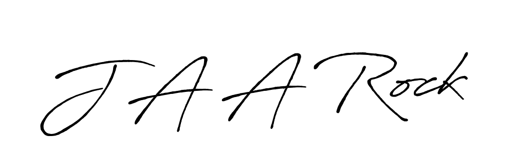 J A A Rock stylish signature style. Best Handwritten Sign (Antro_Vectra_Bolder) for my name. Handwritten Signature Collection Ideas for my name J A A Rock. J A A Rock signature style 7 images and pictures png