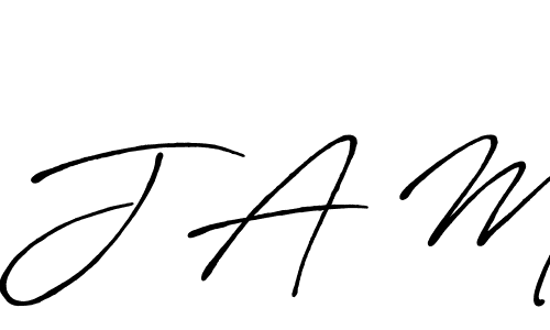 It looks lik you need a new signature style for name J A M. Design unique handwritten (Antro_Vectra_Bolder) signature with our free signature maker in just a few clicks. J A M signature style 7 images and pictures png