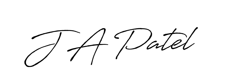 Make a beautiful signature design for name J A Patel. With this signature (Antro_Vectra_Bolder) style, you can create a handwritten signature for free. J A Patel signature style 7 images and pictures png