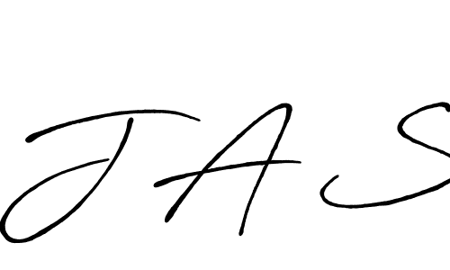 Design your own signature with our free online signature maker. With this signature software, you can create a handwritten (Antro_Vectra_Bolder) signature for name J A S. J A S signature style 7 images and pictures png