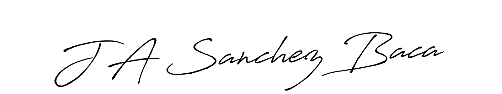 Use a signature maker to create a handwritten signature online. With this signature software, you can design (Antro_Vectra_Bolder) your own signature for name J A Sanchez Baca. J A Sanchez Baca signature style 7 images and pictures png