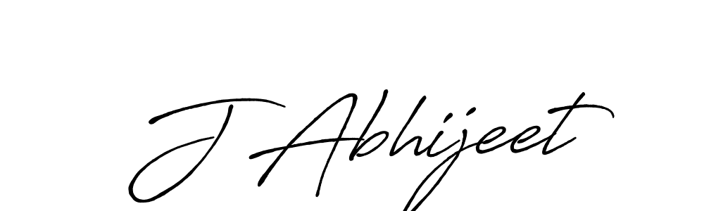 Make a beautiful signature design for name J Abhijeet. With this signature (Antro_Vectra_Bolder) style, you can create a handwritten signature for free. J Abhijeet signature style 7 images and pictures png