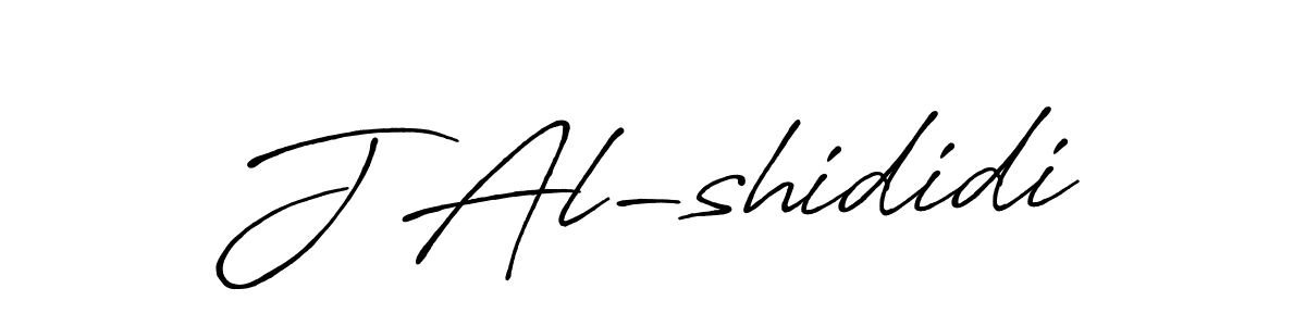 Use a signature maker to create a handwritten signature online. With this signature software, you can design (Antro_Vectra_Bolder) your own signature for name J Al-shididi. J Al-shididi signature style 7 images and pictures png
