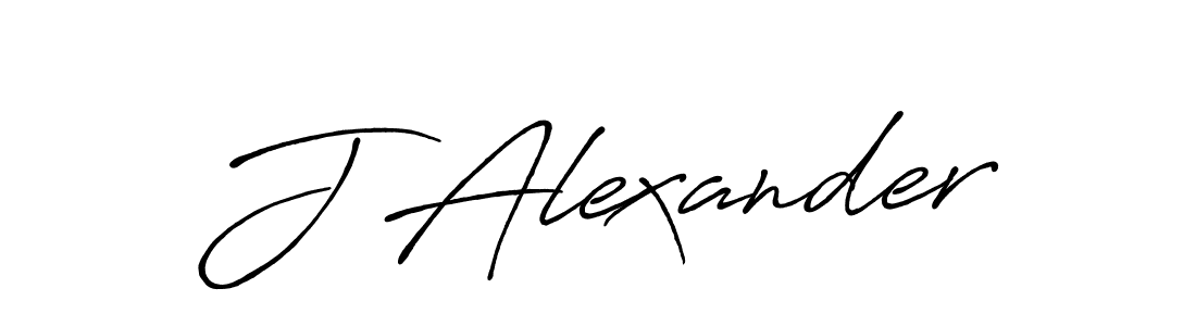How to make J Alexander name signature. Use Antro_Vectra_Bolder style for creating short signs online. This is the latest handwritten sign. J Alexander signature style 7 images and pictures png