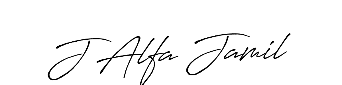 J Alfa Jamil stylish signature style. Best Handwritten Sign (Antro_Vectra_Bolder) for my name. Handwritten Signature Collection Ideas for my name J Alfa Jamil. J Alfa Jamil signature style 7 images and pictures png