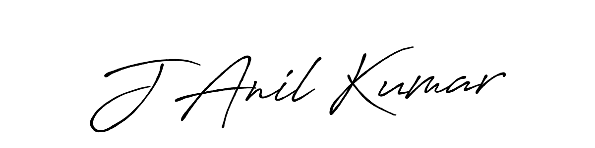 How to make J Anil Kumar name signature. Use Antro_Vectra_Bolder style for creating short signs online. This is the latest handwritten sign. J Anil Kumar signature style 7 images and pictures png