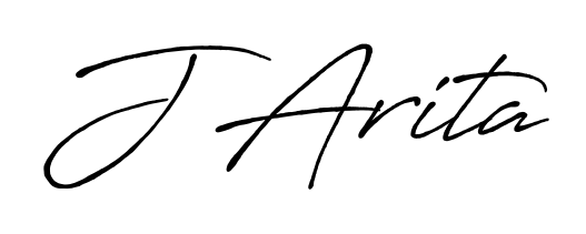 Transform the name J Arita into a signature masterpiece using Antro_Vectra_Bolder font. Ideal for photographers, artists, and creators looking for watermarks. J Arita signature style 7 images and pictures png