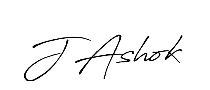 Create a beautiful signature design for name J Ashok. With this signature (Antro_Vectra_Bolder) fonts, you can make a handwritten signature for free. J Ashok signature style 7 images and pictures png