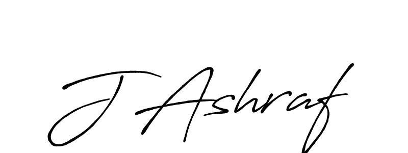 Create a beautiful signature design for name J Ashraf. With this signature (Antro_Vectra_Bolder) fonts, you can make a handwritten signature for free. J Ashraf signature style 7 images and pictures png