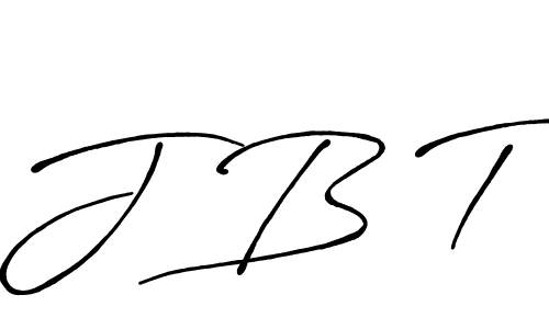 Also You can easily find your signature by using the search form. We will create J B T name handwritten signature images for you free of cost using Antro_Vectra_Bolder sign style. J B T signature style 7 images and pictures png