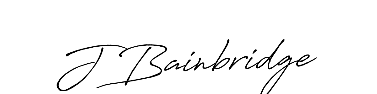 The best way (Antro_Vectra_Bolder) to make a short signature is to pick only two or three words in your name. The name J Bainbridge include a total of six letters. For converting this name. J Bainbridge signature style 7 images and pictures png