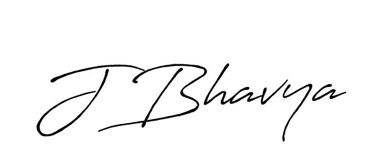 Create a beautiful signature design for name J Bhavya. With this signature (Antro_Vectra_Bolder) fonts, you can make a handwritten signature for free. J Bhavya signature style 7 images and pictures png