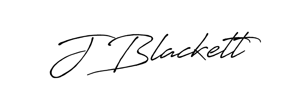 How to make J Blackett name signature. Use Antro_Vectra_Bolder style for creating short signs online. This is the latest handwritten sign. J Blackett signature style 7 images and pictures png