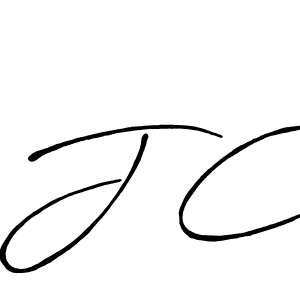 Create a beautiful signature design for name J C. With this signature (Antro_Vectra_Bolder) fonts, you can make a handwritten signature for free. J C signature style 7 images and pictures png