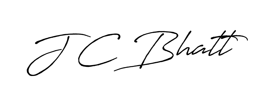 J C Bhatt stylish signature style. Best Handwritten Sign (Antro_Vectra_Bolder) for my name. Handwritten Signature Collection Ideas for my name J C Bhatt. J C Bhatt signature style 7 images and pictures png
