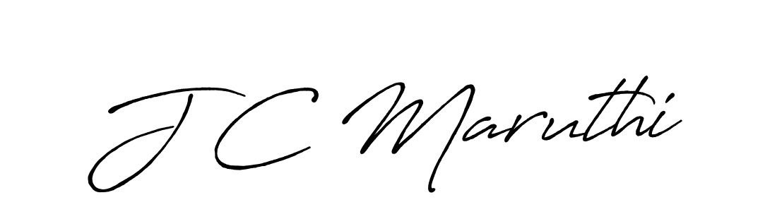 Design your own signature with our free online signature maker. With this signature software, you can create a handwritten (Antro_Vectra_Bolder) signature for name J C Maruthi. J C Maruthi signature style 7 images and pictures png