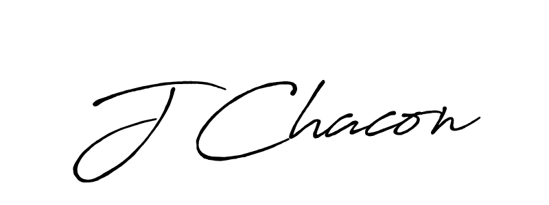 Create a beautiful signature design for name J Chacon. With this signature (Antro_Vectra_Bolder) fonts, you can make a handwritten signature for free. J Chacon signature style 7 images and pictures png