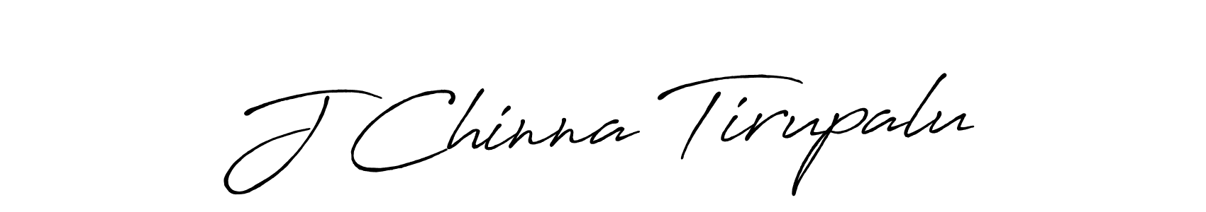The best way (Antro_Vectra_Bolder) to make a short signature is to pick only two or three words in your name. The name J Chinna Tirupalu include a total of six letters. For converting this name. J Chinna Tirupalu signature style 7 images and pictures png