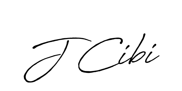 How to make J Cibi signature? Antro_Vectra_Bolder is a professional autograph style. Create handwritten signature for J Cibi name. J Cibi signature style 7 images and pictures png