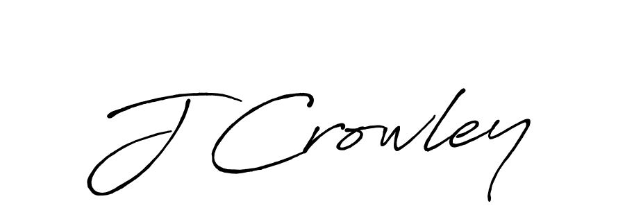 J Crowley stylish signature style. Best Handwritten Sign (Antro_Vectra_Bolder) for my name. Handwritten Signature Collection Ideas for my name J Crowley. J Crowley signature style 7 images and pictures png
