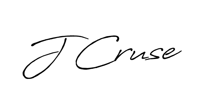 Create a beautiful signature design for name J Cruse. With this signature (Antro_Vectra_Bolder) fonts, you can make a handwritten signature for free. J Cruse signature style 7 images and pictures png