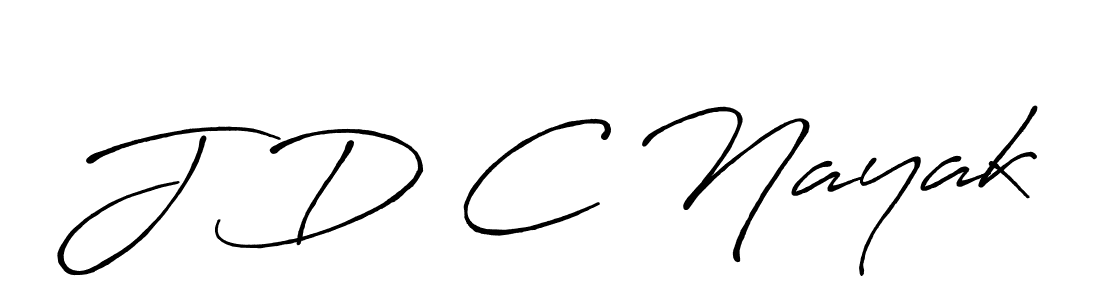 Design your own signature with our free online signature maker. With this signature software, you can create a handwritten (Antro_Vectra_Bolder) signature for name J D C Nayak. J D C Nayak signature style 7 images and pictures png